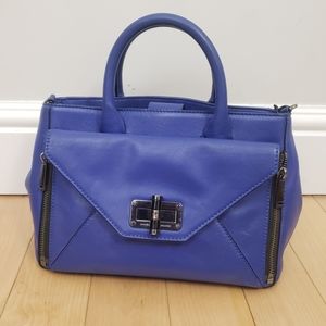 DVF Secret Agent Bag in Lapis Shock
